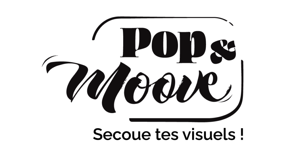 Baseline et logo Pop and Moove, motion design à Nantes