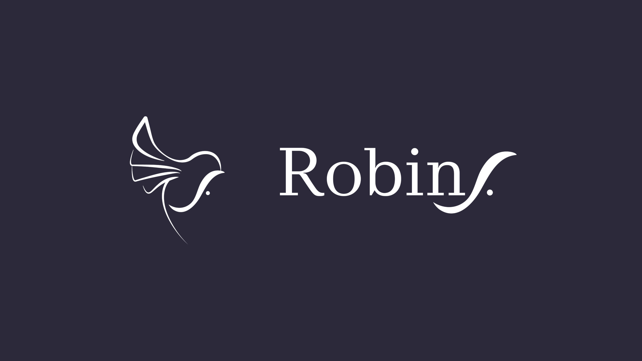 Logo et symbole identité visuelle Robins